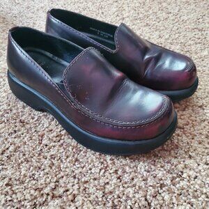 Vintage Y2K Dansko Lug Heel Leather Loafers 37